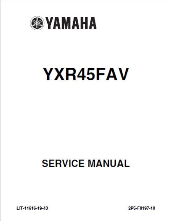 Rhino 450 YXR45FAV Factory Service AND Owners Manual 2006 - 2008 DOWNLOAD LINK