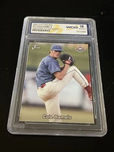 2005 Just Minors The Road To The Show #21 COLE HAMELS rookie WCG GEM-MT 10 - Picture 1 of 2