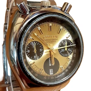Citizen Challenge Timer 67-9020 Tsunochrono DayDate Automatic Mens Watch Vintage - Picture 1 of 9