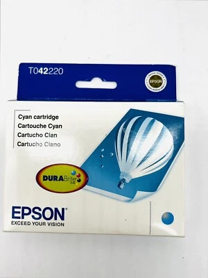 NEW Epson T0422 Cyan Ink Cartridge Genuine OEM - Image 1 of 2