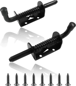 2 Packs Spring Loaded Latch Pin, Heavy Duty Barrel Bolt Door Latch, Stainless St - Picture 1 of 11