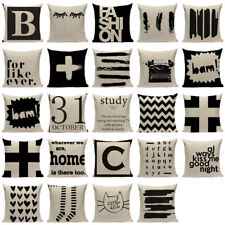 Geometric Letter Simple Style Pillow Covers High Quality Cushion Cover Camping