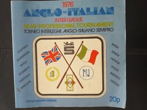 1976 programa de torneo semiprofesional anglo italiano inc wimbledon, wycombe - Imagen 1 de 1