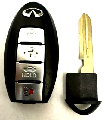 ORIGINAL INFINITI G35 05-07 OEM INTELIGENTE ENTRADA SIN LLAVE COCHE MANDO A DISTANCIA EN BLANCO NUEVO llave Foto 1 de 4