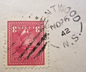 Canada #251 CDS Cancel Brentwood, NS {ebhs67} - Picture 1 of 1
