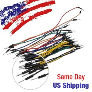 Male to Male Jumper Wire Line Arduino Breadboard PIC AVR Testing 30pcs US SHIP!! - Picture 1 of 3