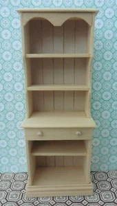 DOLLS HOUSE HAND MADE MINIATURE FURNITURE IN 1/12 SCALE NARROW KITCHEN DRESSER  - Picture 1 of 2