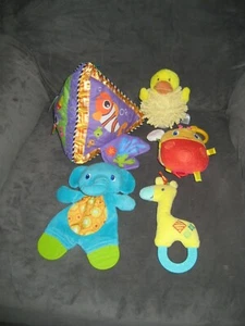 LOT OF BABY TOYS BRIGHT STAR,LAMAZE,ANIMAL ADVENTURE PLUSH  - Picture 1 of 1