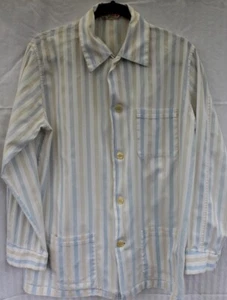 Derek Rose Savile Row London Herren Pyjama Oberteil. Top Shirt gestreift in M - Bild 1 von 3