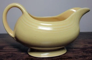 Homer Laughlin Fiesta Ware Yellow OPEN SAUCE/GRAVY BOAT - Picture 1 of 4