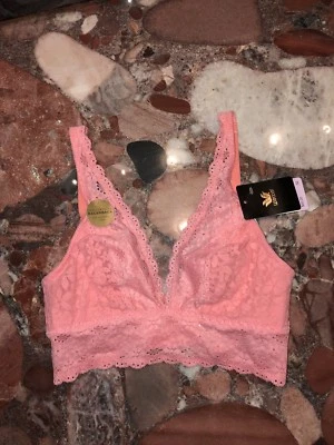 Sujetador inalámbrico Wacoal Halo encaje naranja copa suave triángulo 32 nuevo con etiquetas Foto 1 de 4