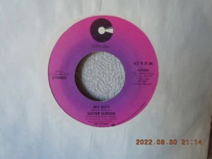 SISTER SLEDGE 7"vinyl...MY GUY/IL MACQUILLAGE LADY...COTILLION...VG+...'82 - Picture 1 of 2