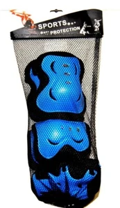 KIDS Knee, Elbow & Wrist Pad Set Biking/Skating Protective Gear - Adjustable - Picture 1 of 4