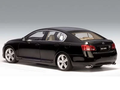 2006 LEXUS GS430 SEDAN LEFT HAND DRIVE BLACK 1:18 AUTOart 78802 NEW LOWER PRICE - Image 1 of 4
