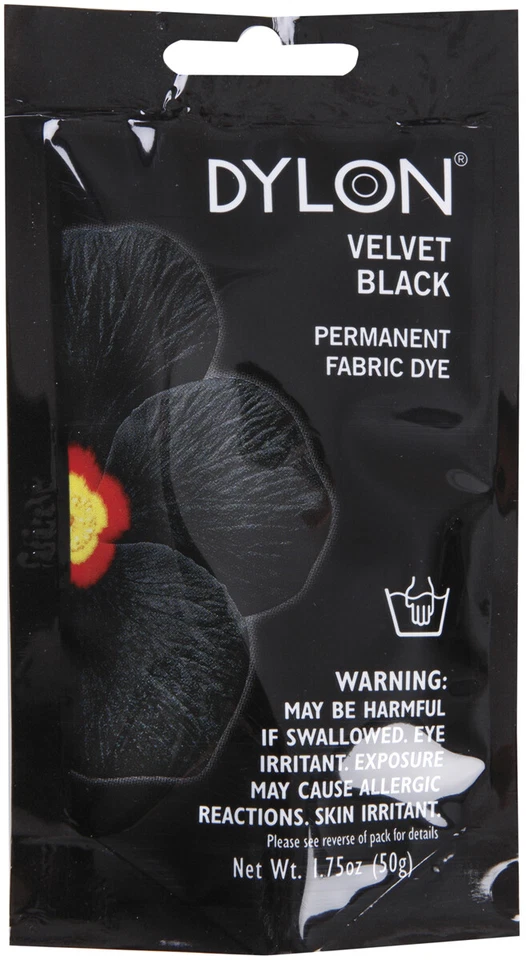 Dylon Permanent Fabric Dye 1.75oz-Velvet Black, Set Of 3 - Image 1 of 1