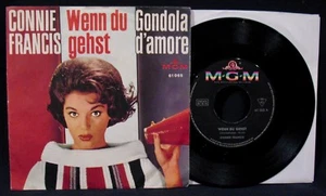 CONNIE FRANCIS-Wenn Du Gehst-Near Mint Picture Sleeve w/45-MGM #61065-German - Picture 1 of 2
