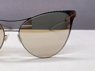 IC! Berlin Sunglasses Women Mirrored Cat Eye Loan L. Gun Metal - Image 1 of 4