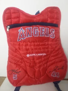 MLB Baseball Angels Backpack Catcher Chest Promo Bag Youth Los Angeles Anaheim - Picture 1 of 7
