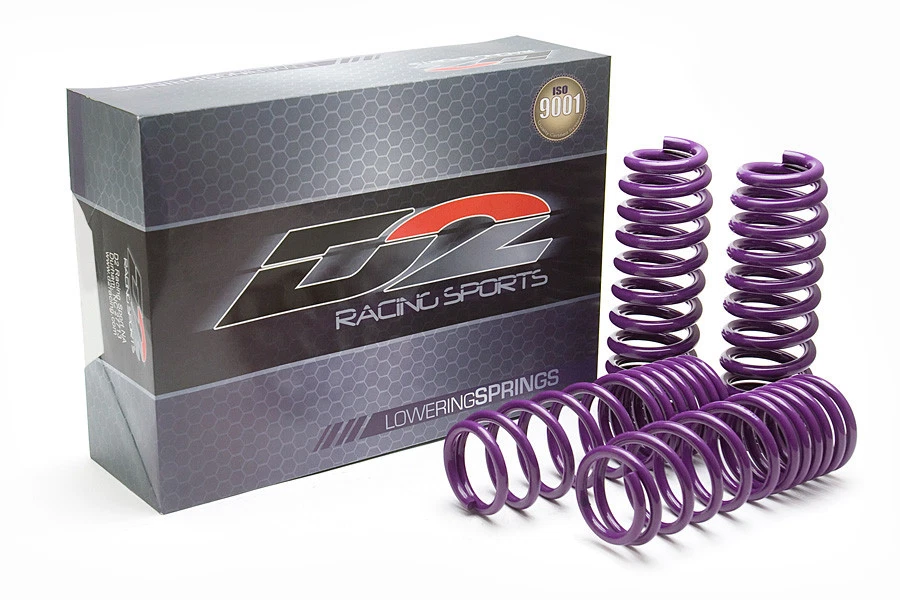 D2 Racing Lowering Springs For 09-13 Toyota Corolla 09-13 Matrix F-1.6" R-2.0" - Image 1 of 1