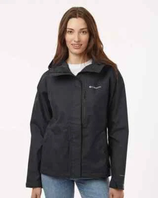 NWT Columbia Women's Hikebound Short Rain Jacket Black Size XS Omni Tech - Image 1 of 4