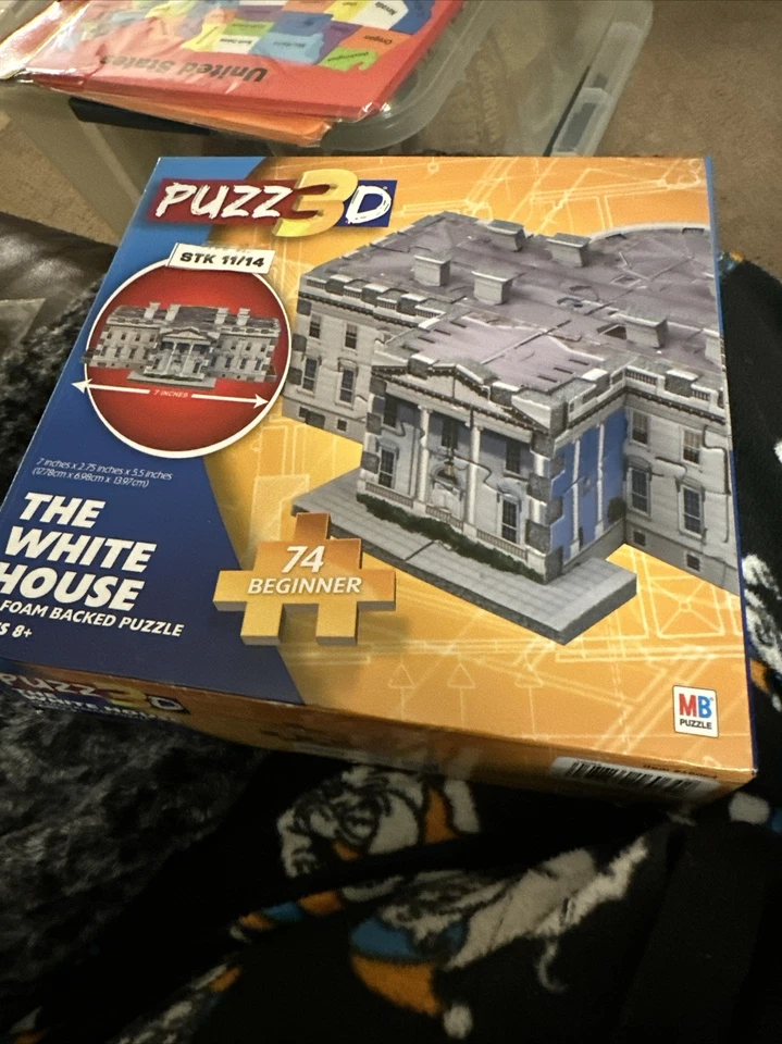 Milton Bradley Puzz 3D La Casa Blanca 74 piezas para principiantes - ¡Nuevo!! Foto 1 de 1