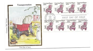 2252 3c Conestoga Wagon, Colorano "Silk" Cachet (4+4) FDC - Picture 1 of 1