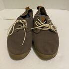 REEF Shoes Mens Size 9 LANDIS Casual Moc Sneakers Olive Green Fabric Lace-Up