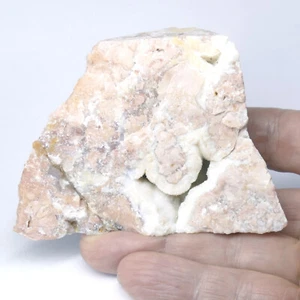 Rosa Kirschblütenachat CHALCEDON Rohstein Anschliff ca. 64 x 51 x 47mm Namibia - Bild 1 von 10