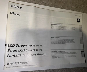Rare Sony Play station PSONE LCD Screen Manual SCPH-131 - Picture 1 of 3