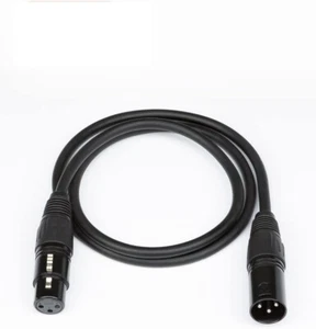 5ft Balanced 3 Pin XLR Extension Microphone Mic Audio Cable Cord Male Female - Picture 1 of 9