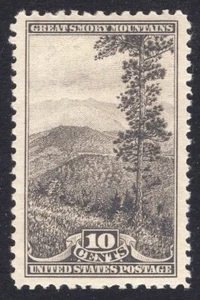 #749 XF MNH OG-10c Smoky Mountains Park-HIGH GRADE GEM STAMP (REM #749-5) - Picture 1 of 2