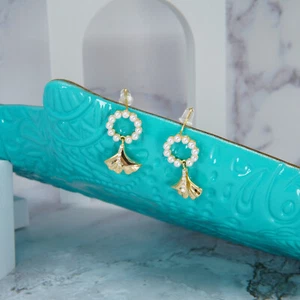 Premium Beautiful Precious Pearl Tassel Sterling Silver Earrings Fine Jewelry - Picture 1 of 4