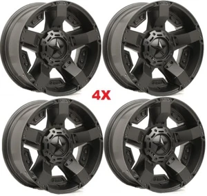 20 XD811 ROCKSTAR II 2 WHEELS RIMS SATIN BLACK FITS JEEP WRANGLER GLADIATOR - Picture 1 of 7