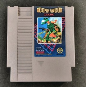 Commando (NES, 1986) Game Only | Tested | Authentic