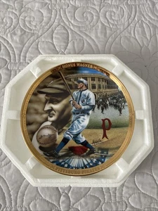 1995 Hamilton Collection Honus Wagner Teller Zertifikat enthalten - Bild 1 von 3