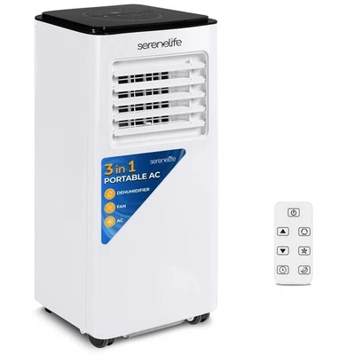 SereneLife Single Duct Portable Air Conditioner - 8000 BTU Cooling (ASHRAE) - Image 1 of 4