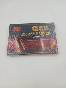 Marcador GuangNa Super Dorado Super Metal 12 Colores Efecto Metálico Pigmentos - Imagen 1 de 5