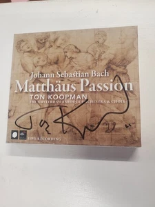 Ton Koopman - Johann Sebastian Bach - Mattaus Passion - 2 CD BOX - AUTOGRAPHED - Picture 1 of 6