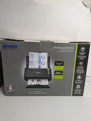 爱普生WorkForce DS-510彩色文档扫描仪二手状况良好带盒  — 第 1/4 张图片