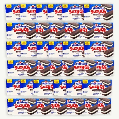 NOBLE CRUNCH Hostess Suzy Q’s Chocolate Cakes - 36 Multi Packs 5ct - 180 cakes total