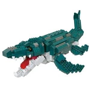 nanoblock Dinosaur DX Mosasaurus 6.5 x 12.5 x 32cm NBM-053 - Picture 1 of 7