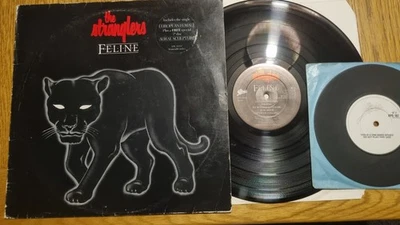 THE STRANGLERS - FELINE Epic Records – 1982 LP & 7” Single - Image 1 of 4