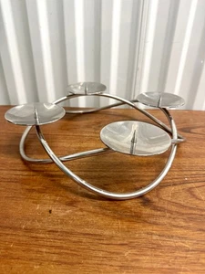 Georg Jensen Maria Berntsen Collection Season Grand Candle Holder Wreath Danish - Picture 1 of 9