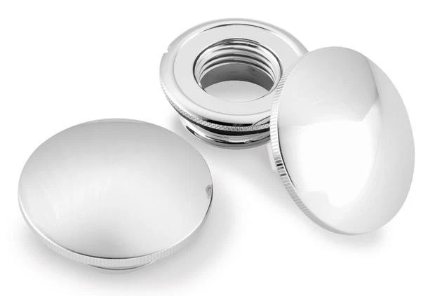 Biker's Choice Essential Gas Cap Set Chrome #012026 Harley Davidson - Image 1 of 1