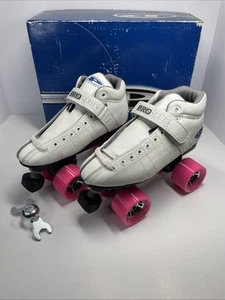 Pattini derby a rotelle vintage Pacer Pro Series 429 taglia 5 ruote Broadway Labeda NUOVI - Foto 1 di 16