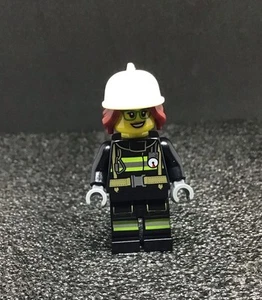 NEW LEGO City Freya Mccloud MiniFigure Firefighter Girl 2 Sided Face Fire suit🔥 - Picture 1 of 6