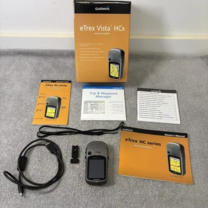 Garmin eTrex Vista HCx Handheld GPS Bundle Kabel Handbücher Festplatte getestet & funktioniert - Bild 1 von 14