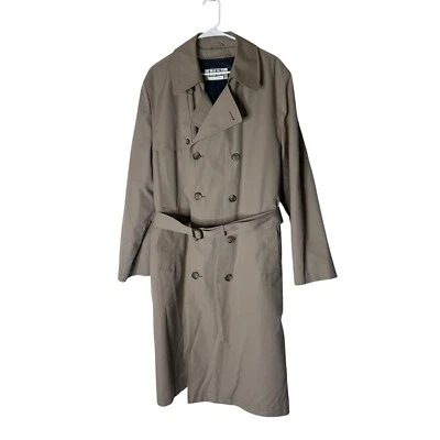 Gabardina UTY Apparel mezcla algodón caqui talla 42 R aislamiento extraíble Foto 1 de 4