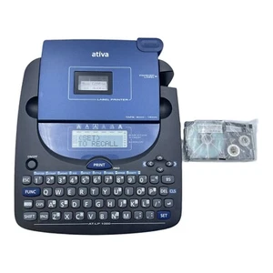 Impresora de etiquetas con pantalla LCD grande de 10 caracteres y 2 líneas Ativa AT-LP 1000 cinta adicional - Imagen 1 de 3