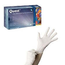 AURELIA QUEST Nitrile Powder/Latex Free WHITE Examination Gloves 1 case XS size